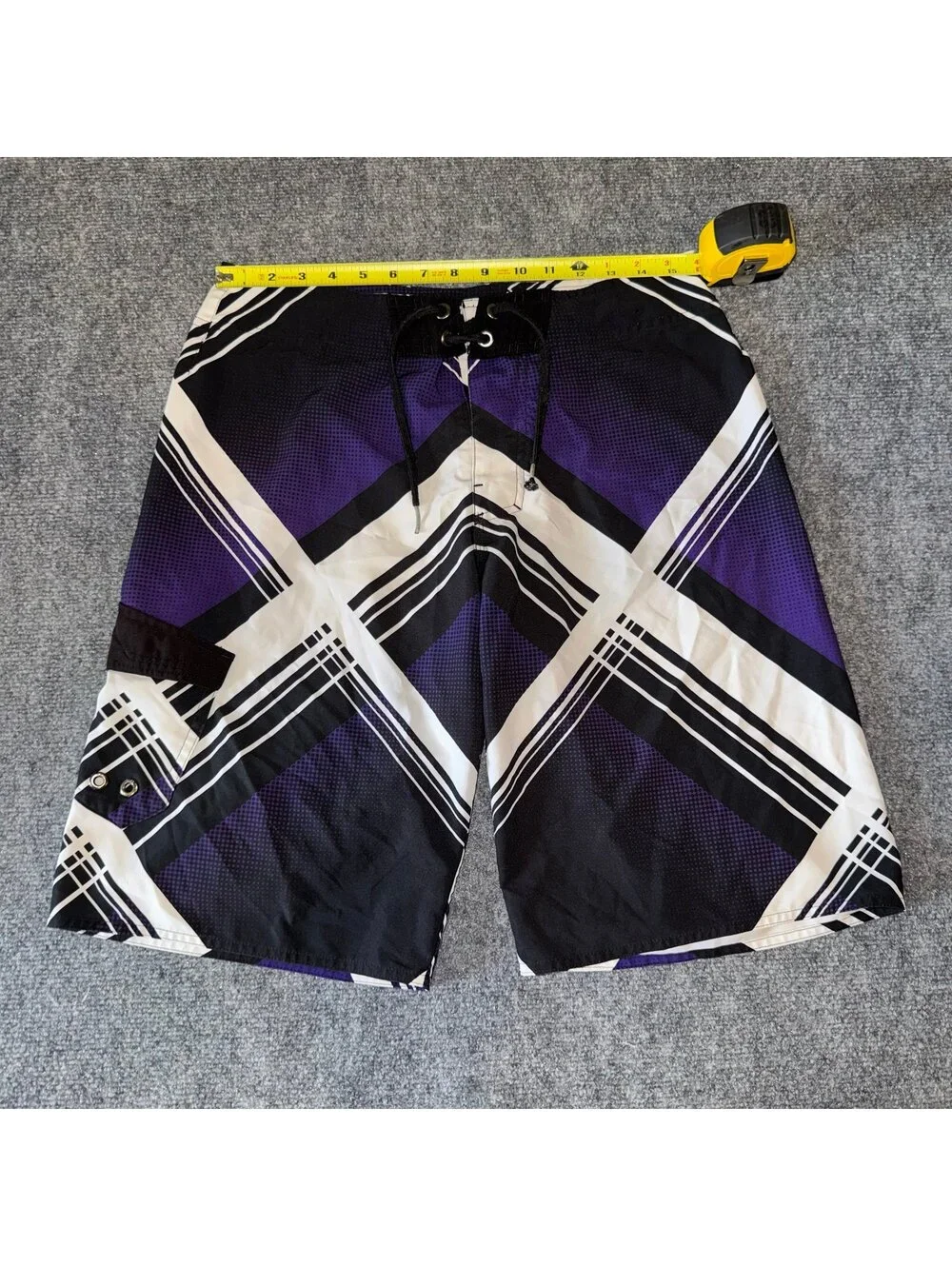 Tony Hawk Abstract Grunge Surf Board Shorts Mens MD Vtg y2k 90s Rare